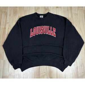 Vintage 90s Y2K Louisville Cardinals Graphic Crewneck / Sweatshirt / Size XL